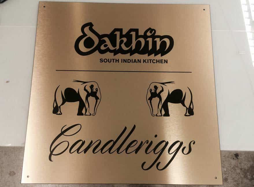 Engraved Gold Eurosign Plaque by One to One Engravers - Engraving Services